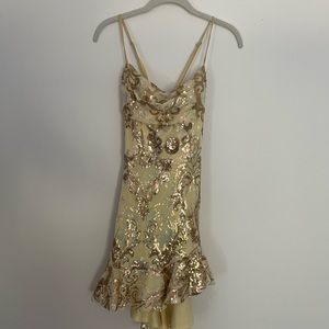glitter formal dress